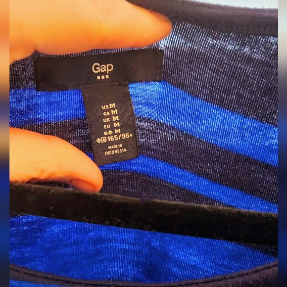 GAP Striped Midi Knit Dress Size M - Picture 8 of 10